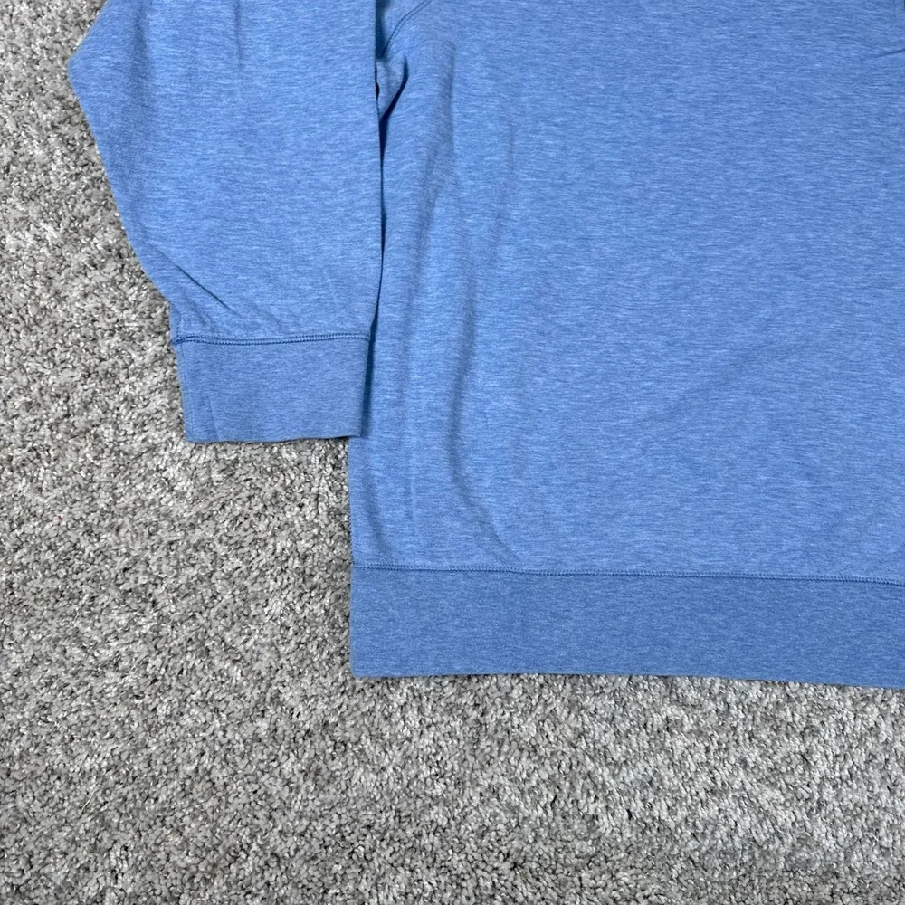Polo Ralph Lauren Quarter Zip Mens 2XB Performance Pullover Heather Blue Sweater